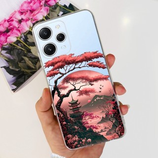 Ốp lưng Xiaomi Redmi 12 4G Redmi12 12R 5G Vỏ điện thoại TPU silicon mềm sơn thời trang