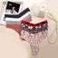Zxyouping T Lưng Quần Cho Nữ Dây G Liền Mạch Ice Silk Exy Eo Thấp Thông Thể Thao Bikini Plus Kích Thước Nữ In Hình Da Báo Quần Lót S-XL
