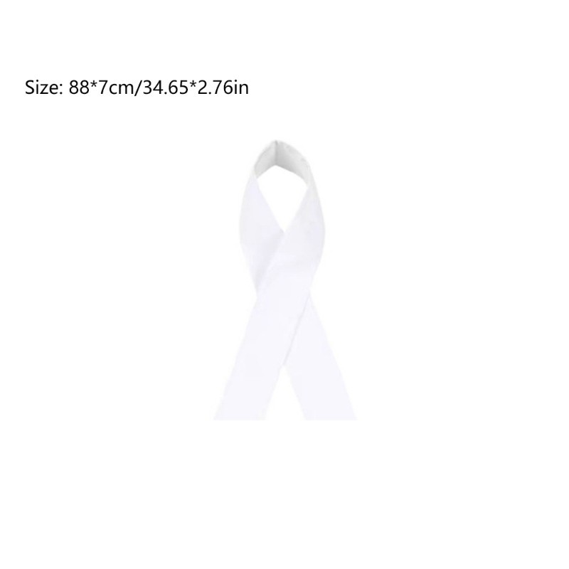 Chinese Style White Detachable False Collar for Ancient Dress Skinny Long Scarf