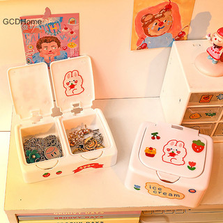 Gcdhome Hoạt Hình Bàn Tổ Chức Nút Hộp Bảo Quản Mỹ Phẩm Có Nắp Trang Sức Tổ Chức Mỹ Phẩm Hộp Trang Điểm HOT