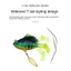 SAIA Mồi bass mềm có móc chì, Swimbait nhân tạo SwimBait, Shad Trout Dark Sleeper Minnow Lure