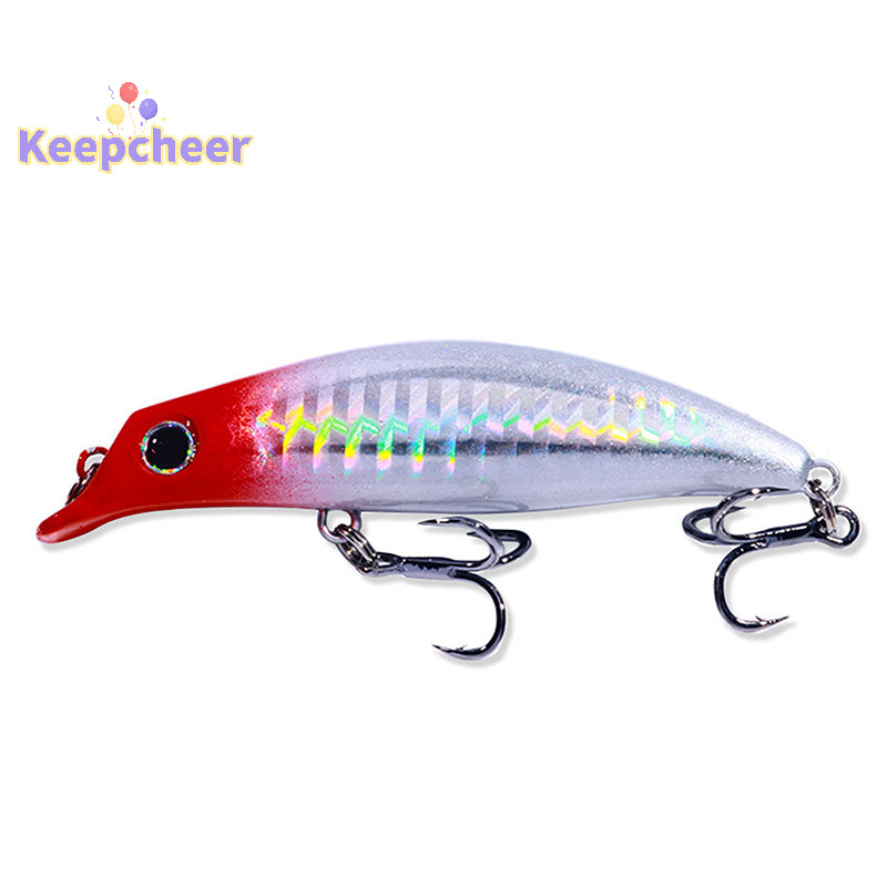 [Keepcheer] Mồi câu cá Minnow 7.4g 7.9cm Chìm nước đầy đủ Accesorios Cá chép Bass Mồi câu cá nhân tạo [Mới]