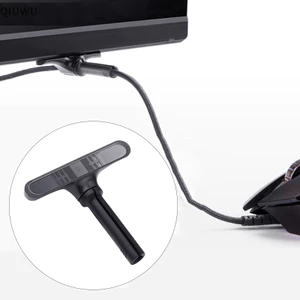 Qiuwu Máy Tính Để Bàn Dây Cáp Tổ Chức Chuột Kẹp Cáp Chuột Bungee Giá Đỡ Cáp Kẹp Dòng Dữ Liệu Dây Fixer Tổ Chức Cho Máy Tính Để Bàn Trò Chơi.