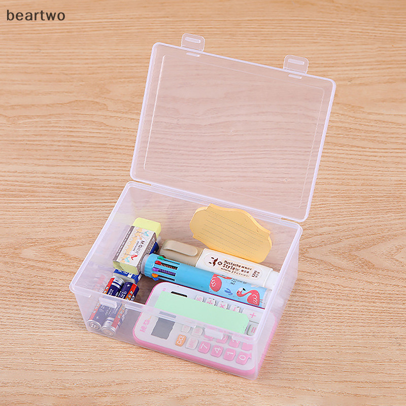 < Beartwo > Hộp Bảo Quản Mini Hộp Nhựa Nhỏ Trong Suốt Cho Các Bộ Phận Hộp Trưng Bày Trang Sức Đẹp