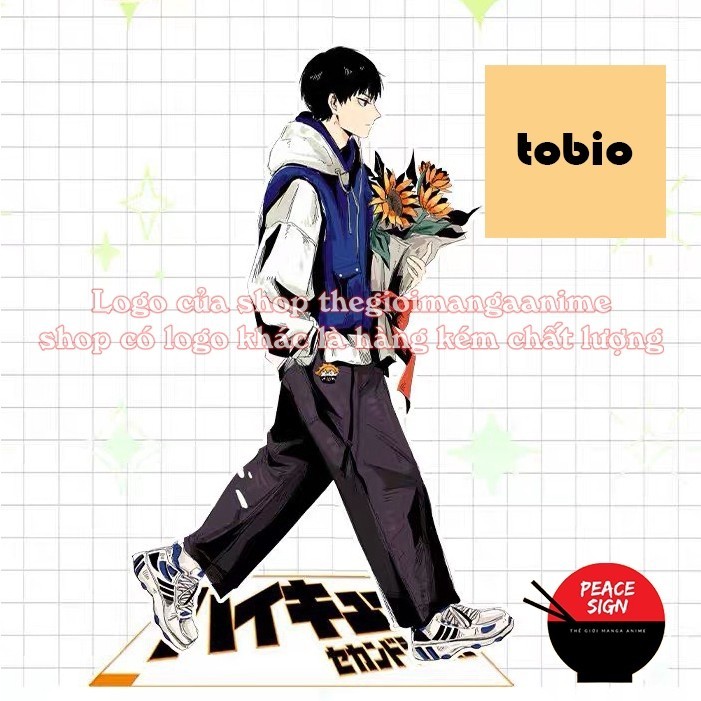 Mô hình HAIKYUU!! ver ĐI standee Vua bóng chuyền tượng acrylic anime mica chibi trang trí trưng bày