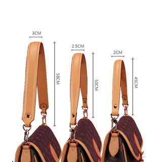 Dây đeo túi, Thích hợp cho túi Baguette diane pm Dây đeo túi da Presbyopic cổ điển, Màu sáp đậm đặc Nách Đặt hàng đeo vai Ba lô, Dây đeo vai rộng Giải nén dây đeo ngắn di động Phụ kiện túi Boutique