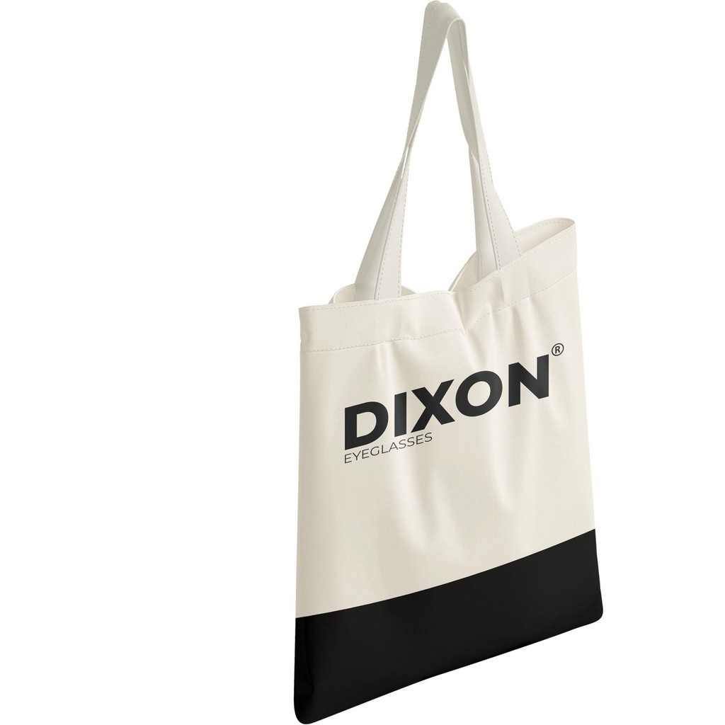 Túi tote CARASE vải cavas cao cấp in logo thương hiệu DIXON cùng dòng chữ EYEGLASSES thời trang