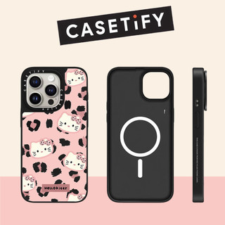 Ốp điện thoại cứng gương hình con báo màu hồng Cat từ tính cho iPhone 17 Pro Max 16 Plus 15 14 13 12 11 Ốp lưng Acrylic phía sau chống sốc