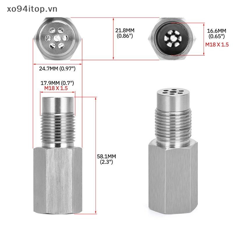 Gioăng cảm biến oxy loại bỏ Xoitop M18 * 1.5 O2 CEL, Kiểm tra ánh sáng động cơ, Trình mô phỏng xúc tác, Bộ chuyển đổi bằng thép không gỉ 304 VN