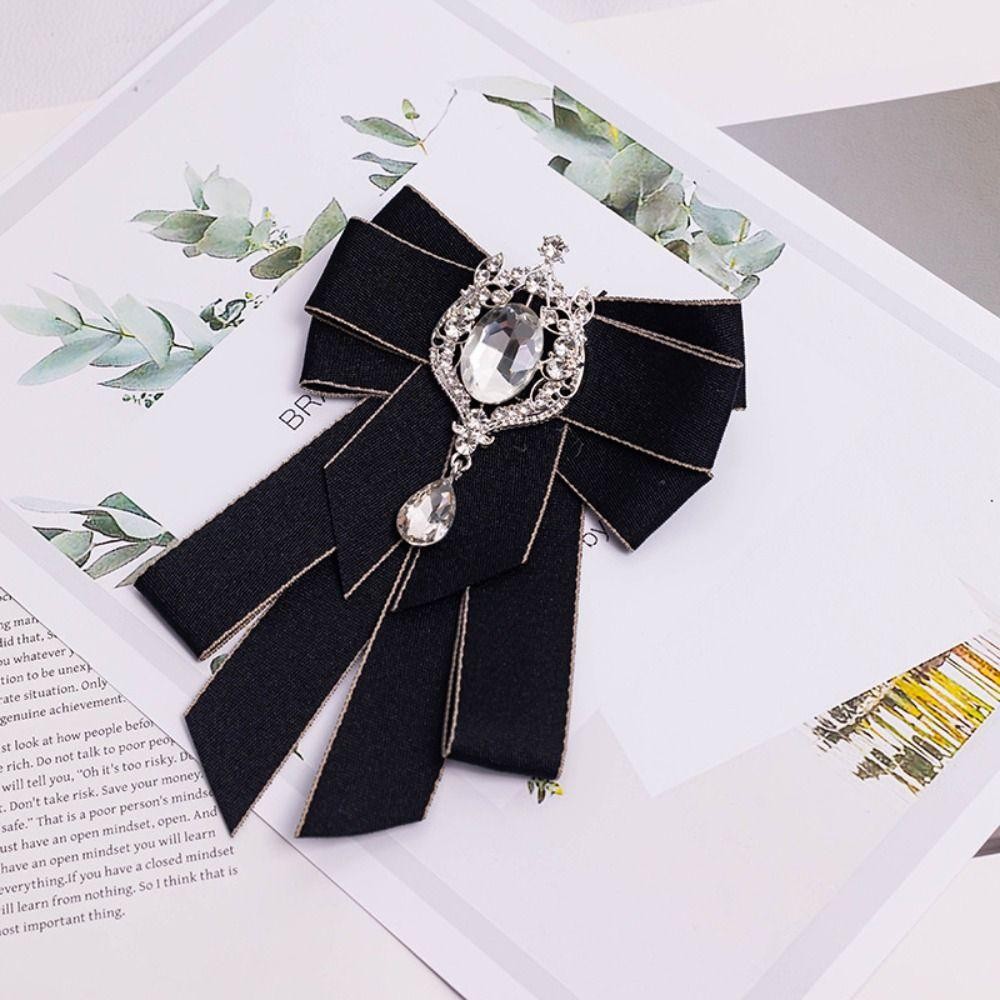 NEATNOOK Ruy Băng Nơ, Pha Lê Handmade Thắt Nơ, Vải Retro Vải Nghệ Thuật Ruy Băng Kim Cương Giả Ruy Băng Nơ Thổ Cẩm Dành Cho Nam Và Nữ