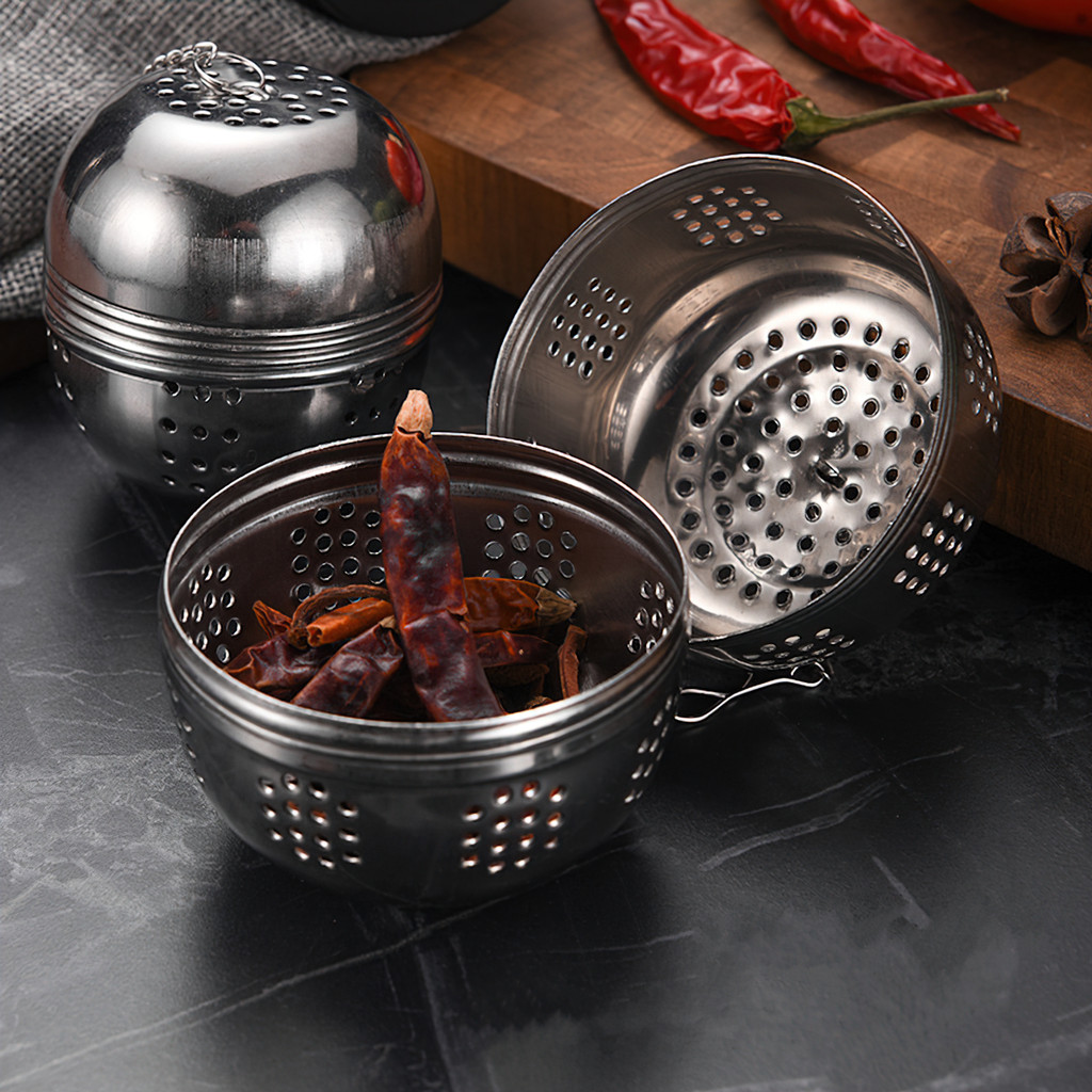 Quả Cầu Inox Pha Hãm Uống Trà - Lọc Gia Vị Nấu Ăn Đa Năng