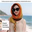 Khăn chống nắng FEDAOG, Khăn lụa dài xếp li, Phụ kiện thời trang Chống nắng Khăn choàng đi biển dệt tay cho nữ