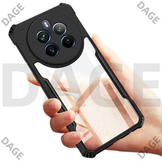 Dành Cho Realme 13 12 Pro + 5G Plus 13 5G Ốp Lưng Chống Sốc Gia Cố Cạnh Lưng Trong Suốt Vỏ Cứng DAGE