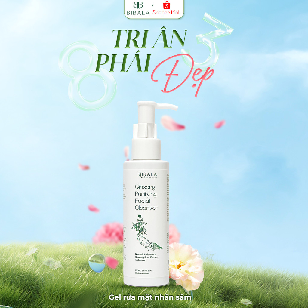 Ảnh Gel rửa mặt Rễ Nhân sâm thanh lọc, mịn màng da - GINSENG PURIFYING FACIAL CLEANSER 150ML BIBALA 2