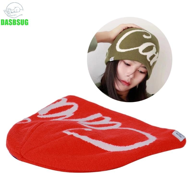 Dasbsug Dạo Phố Beanie Hip Hop Unisex Beanie Jacquard Mũ Ấm Bò Đầu Lâu Mũ