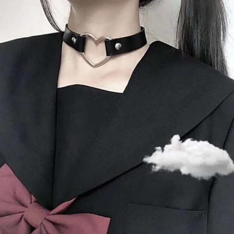 Nhiều Phong Cách Nữ Punk Da Cổ Gợi Cảm Vòng Cổ - Rock Gothic Trái Tim Đinh Tán Choker - Phụ Kiện Trang Sức Cơ Thể