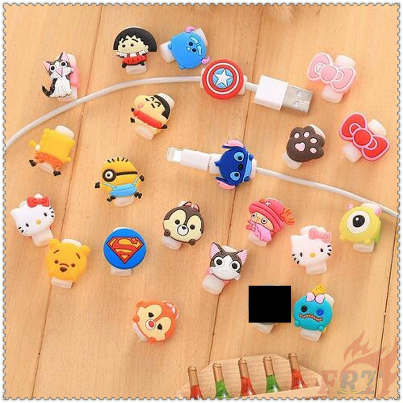 Cartoon Character Cord Protector Series 01：41 Styles 1Pc Cable ...