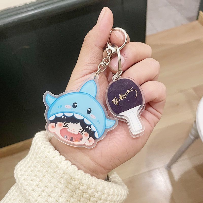 ✨Sản phẩm mới✨Sun Yingsha Wang Chu Kết Hợp Bóng Bàn Đầu Lớn Móc Khóa Mặt Dây Chuyền Trang Sức Sasha Túi Ba Lô Phụ Kiện Quà Tặng✨Sự kiện✨