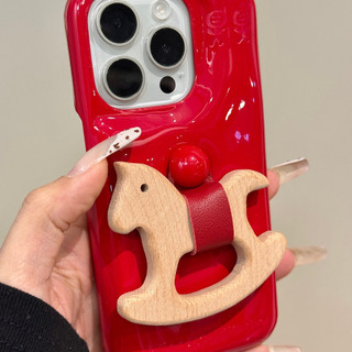 Xà Phòng Dễ Thương Stereo Trojan Đứng Ốp lưng Di Động Cho iPhone16 15 14 13 12 Pro Max Chống Sốc Bảo Vệ Camera Ốp Lưng Cứng Chống Rơi