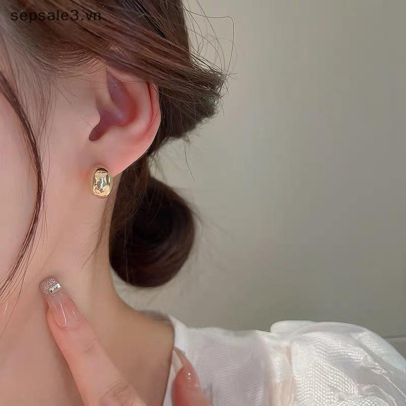# Sepsale # 1 Đôi Bông Tai Màu Vàng Hợp Kim Hình Đậu Đơn Giản Cho Người Phụ Nữ Phong Cách Hàn Quốc Trang Sức Thời Trang Goth Đảng Phụ Kiện Trang Sức Bé Gái.