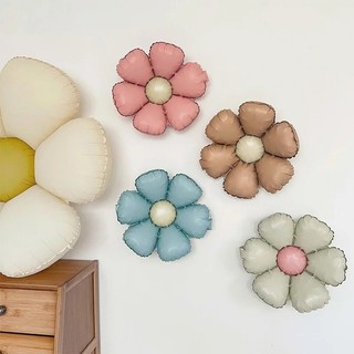 Bong Bóng Hoa Nhiều Màu Sắc Macaron Daisy Nhôm Lá Bóng Phụ Kiện Tiệc Sinh Nhật