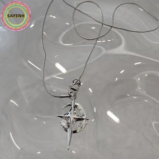 Safenh Mặt Trăng Sang Trọng Ngôi Sao Mặt Dây Chuyền Galaxy Vòng Cổ Dành Cho Nữ Thoáng Mát Cổ Dây Xích Xương Đòn Phong Cách Hàn Quốc Trang Sức Thời Trang Đảng Quà Tặng VN