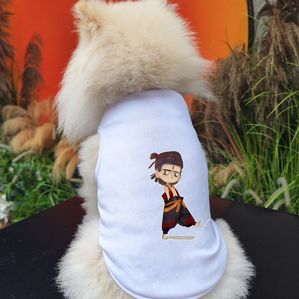 ✨ Hàng Mới Về ✨ Áo vest chó S-2XL có quần áo thú cưng in hình Nezha phong cách Trung Quốc