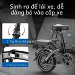 Xe đạp điện trợ lực gấp, dễ dàng để vào cốp xe ô tô, động cơ 400W, pin Lithium, bảo hành 18 tháng, xe thay thế — ảnh 6