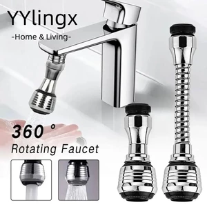 Yylingx 1 Bộ Vòi 360 Độ, Bộ mở rộng vòi phun tăng cường chống bắn tung tóe, Dụng cụ nhà bếp phòng tắm Vòi lọc tiết kiệm nước chế độ kép