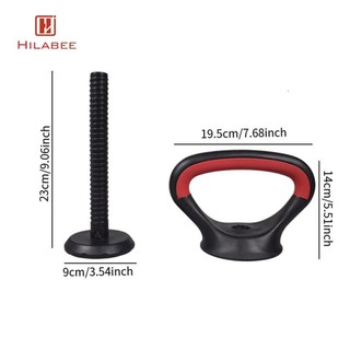 Hilabee Kettlebell Phụ Kiện Trọng Lượng Tay Cầm Tập Thể Dục Đa Năng Sức Mạnh Cánh Tay Kettlebell Grip Tập Luyện Để Cử Tạ Tập Gym