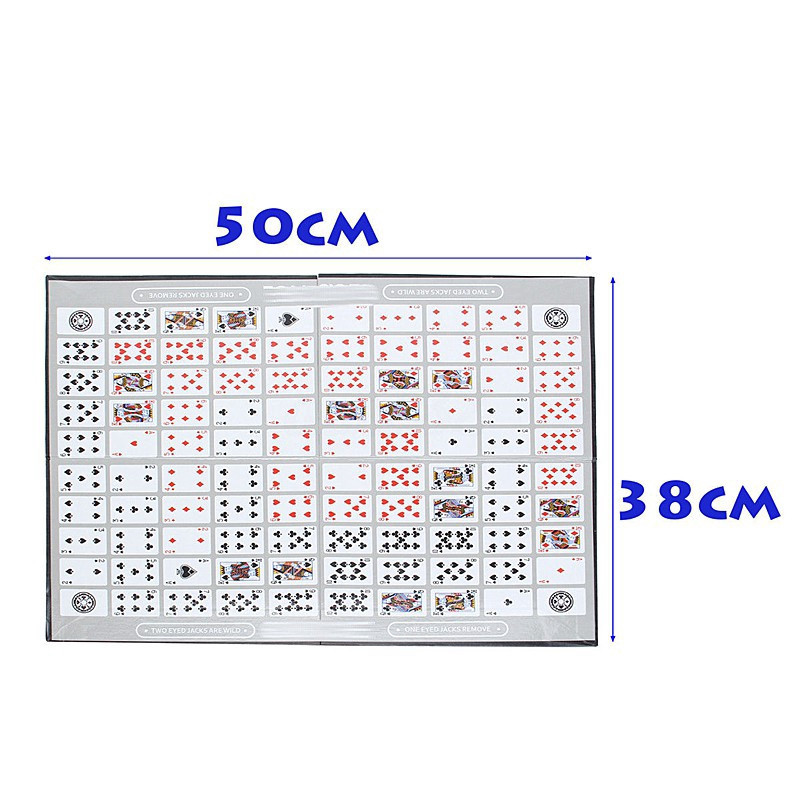 [Luật Việt] Trò chơi Sequence chip nhựa game gia đình vui vẻ Tigar