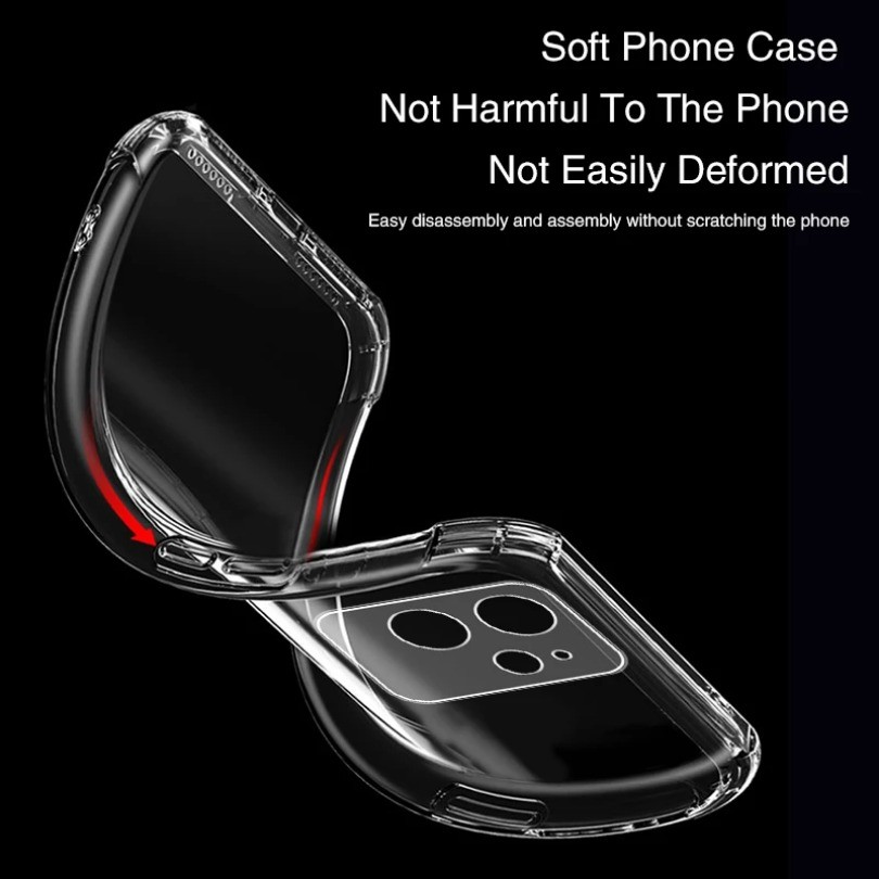 Ốp Điện Thoại Trong Suốt Mềm Sang Trọng Cho Realme GT6 GT 6 5G Trung Quốc Global Capa Túi Khí Chống Sốc Bảo Vệ Ống Kính Mặt Sau Silicon