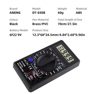 Đồng Hồ Đo Điện Tử Vạn Năng DT830B, Đo Điện Áp, Ampe, Kỹ Thuật Số, Tiện Dụng, Giá Tốt trên Shopee