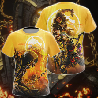 Mortal Kombat Áo Thun Chiến Đấu Trò Chơi 3D In Dạo Phố Nam Nữ Quá Khổ Tay Ngắn Áo Trẻ Em Tee Áo Quần Áo