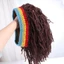 Tóc giả dreadlocks reggae hip hop lạ mắt, được làm từ sợi tổng hợp chịu nhiệt, phù hợp cho tiệc Halloween và thời trang đường phố