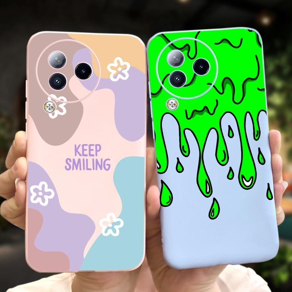 Ốp lưng Xiaomi Civi 3 RMX3661 Ốp lưng silicon chống sốc Xiaomi Civi 3 Vỏ thời trang dễ thương Hoa ngộ nghĩnh Mèo sơn