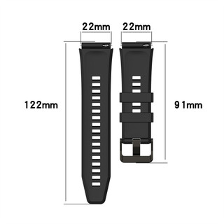 Dây đeo đồng hồ silicon 22mm mới cho Huawei Honor Watch GS3 GS4 Dây đeo và dây đeo đồng hồ thông minh