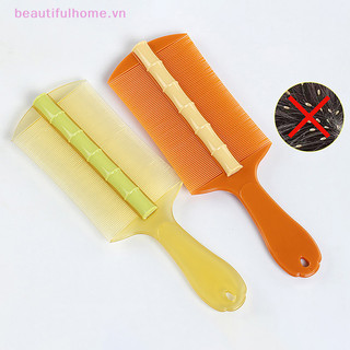 [Beautifulhome] 1 Chiếc Lược Chấy Tre Hai Mặt Siêu Dày Răng Loại Bỏ Gàu Làm Sạch Da Đầu Lược Massage Da Đầu Tẩy Lông Dụng Cụ Làm Tóc [Làm Đẹp]
