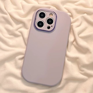Ins Macaron Vỏ Điện Thoại Siliocne Đơn Giản Tương Thích Cho iPhone 15 14 Pro Max Vỏ iPhone 11 12 13 Pro Max Bảo Vệ Ống Kính Ốp Lưng Mềm Chống Sốc