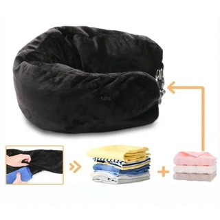 NETDWELL Cổ Nhồi Bông, Gối Cổ Du Lịch Siêu Mềm Fuzz Chống Thấm Nước, Vải Mang Theo Túi Du Lịch Di Động Gối