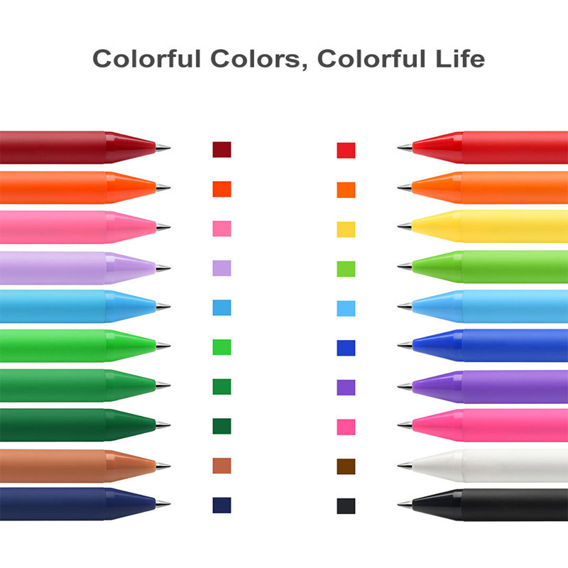 Bút mực Gel KACO có thể thu vào 20 màu mực khác nhau Điểm cực mịn (0,5mm) để vẽ Bullet Journaling Planner Ghi chú