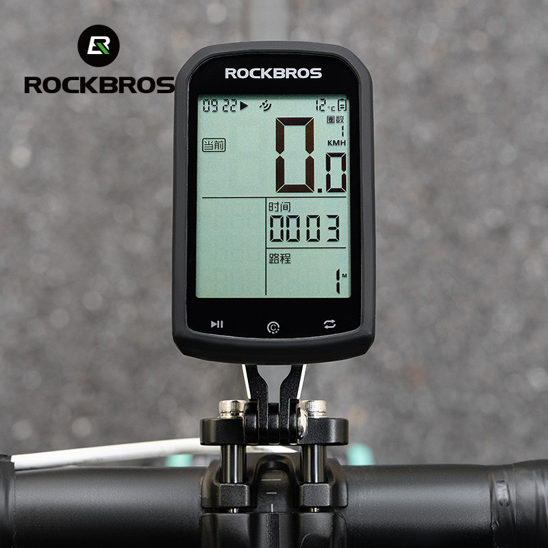 Rockbros Đồng Hồ Tốc Độ Mở Rộng Giá Đỡ Garmin Wahoo Bryton Tích Hợp Hợp Hợp Kim Nhôm Tay Cầm Đứng Gắn Đèn Pha Xe Đạp Mở Rộng Hỗ Trợ Giá Đỡ