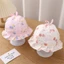 JKDESIGN Mũ ngư dân trẻ sơ sinh, Mũ xô Cotton mềm chống tia cực tím cho bé, Tấm che nắng thoáng khí mỏng thời trang Mũ trẻ mới biết đi