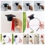 JUNYUE88US Mũ Bác Sĩ Mini, Mùa Tốt Nghiệp Mũ Bác Sĩ Mini Mũ Cử Nhân Kẹp Tóc, Cảm Thấy Dễ Thương Không Dệt Chúc Mừng Tiệc Tốt Nghiệp Mũ Học Sinh