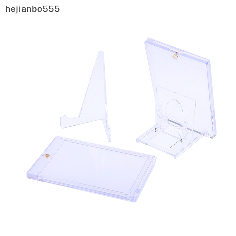 Hejianbo555 1 Bộ 35PT Hộp đựng thẻ từ tính Thẻ hỗ trợ Bảo vệ Tay áo bằng nhựa cứng Hộp trưng bày giao dịch Thể thao Thẻ Yugioh tốt