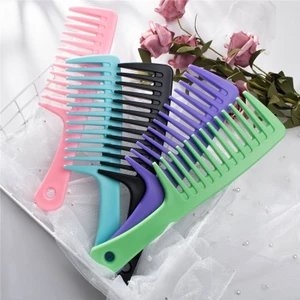 Lược chải tóc xoăn, tóc rối răng thưa nhiều màu sắc được chọn 24x6.5cm