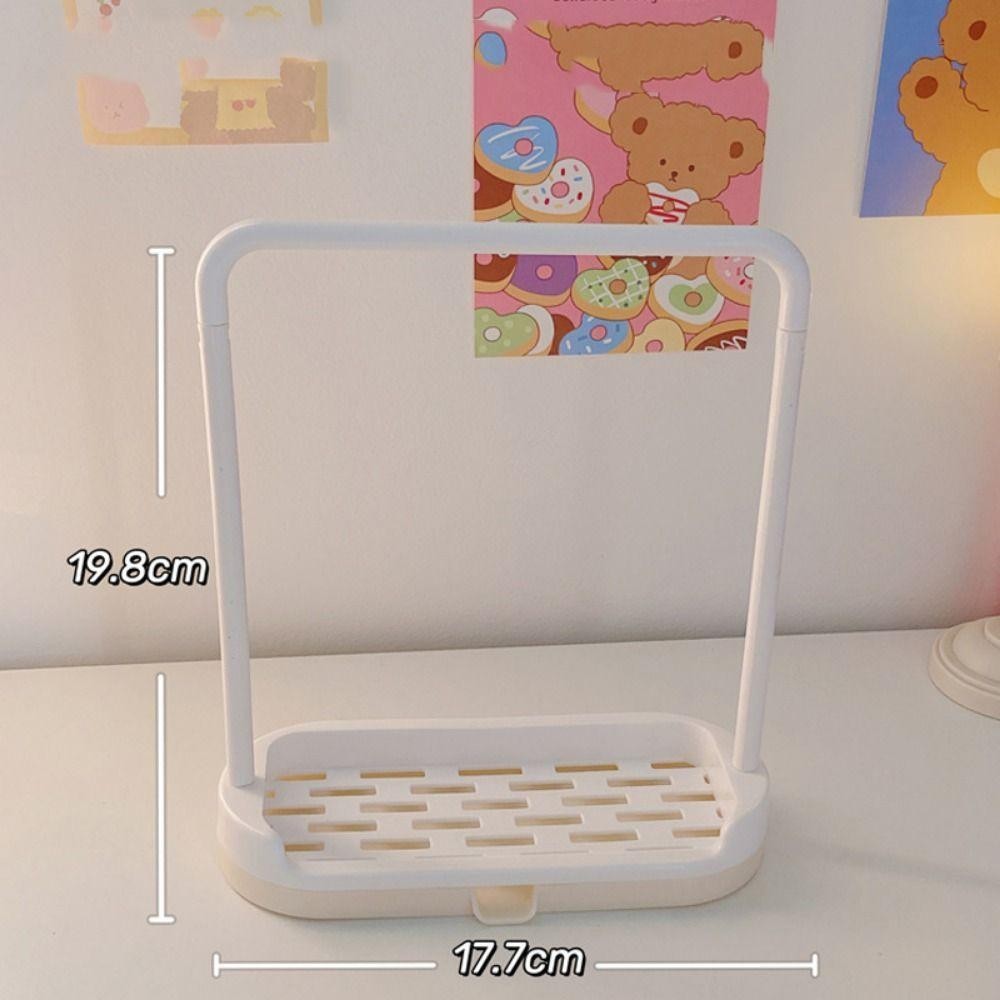 Giá treo/đựng quần áo búp bê nhựa chống gió 4/6.5cm, giá trưng bày đa năng, trang trí phòng ngủ