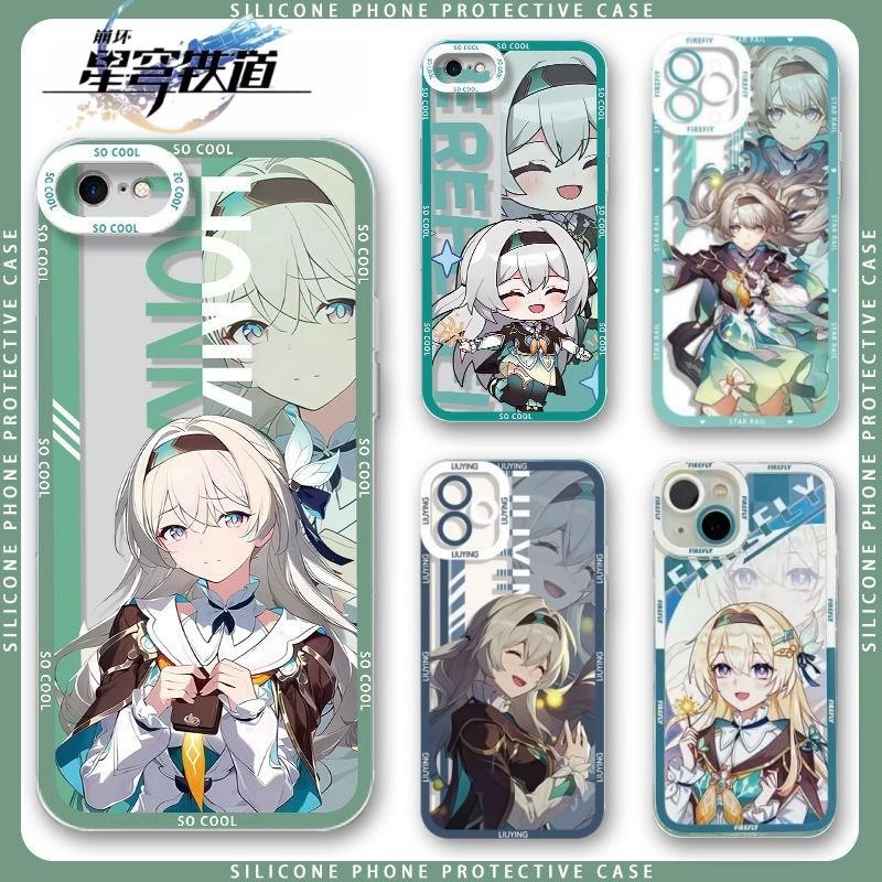 Ốp Lưng Cho Realme C51 C53 C55 C35 C21Y C25Y C15 C20 C30 C67 C33 C11 C12 9 Plus 8 5 5i 5S 6i 6 Pro TPU Honkai Star Rail Firefly Vỏ Điện Thoại Silicon Mềm Trong Suốt