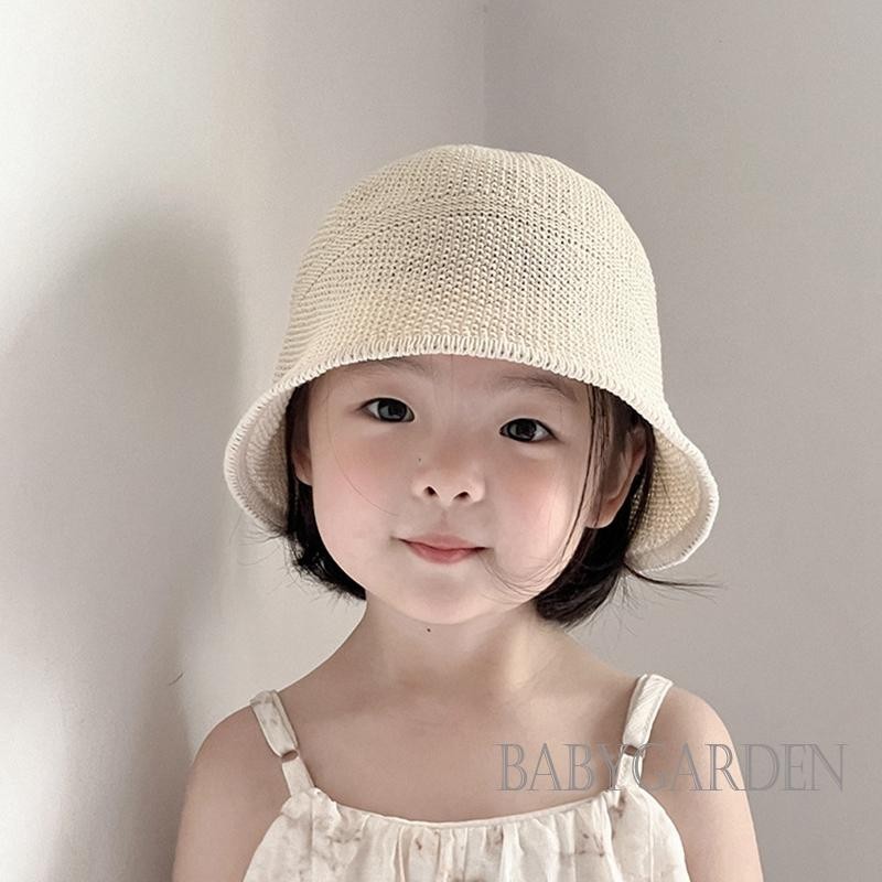 Baga-2-7 Tuổi Kid Bé Gái Mũ Rơm Ngoài Trời Chống Nắng Vành Rộng Bãi Biển Người Cá Mũ
