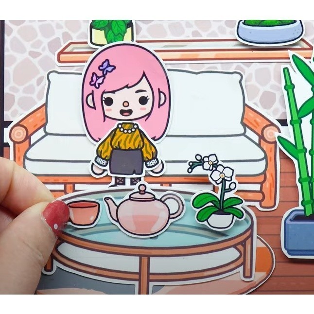 Toca Life worldquiet book Toca búp bê giấy avatar world đồ chơi giấy blackpink ngôi nhà